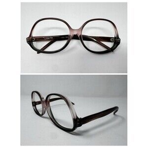 Victory USA Vintage 70s Womens Eyeglass Frames Pink Brown Fade 52-12-135